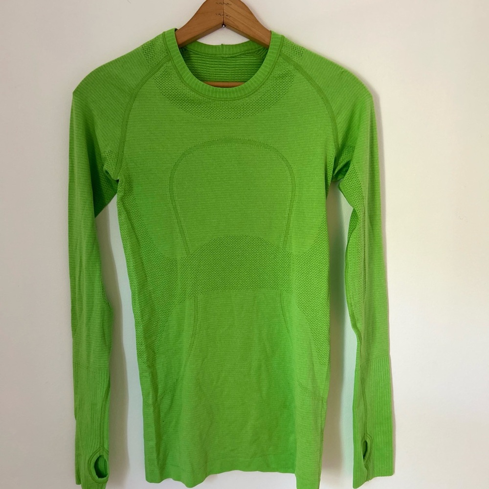lululemon athletica Green Long Sleeve Top